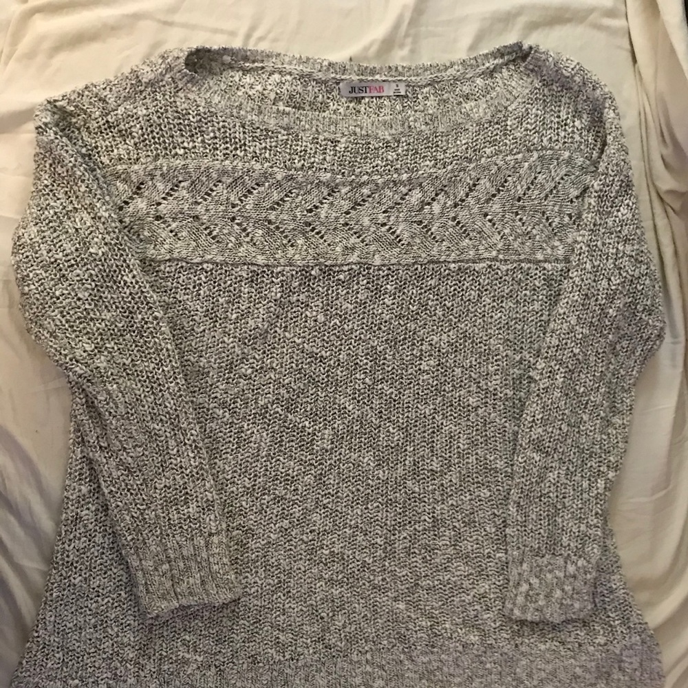 Just fab knit pattern sweater
